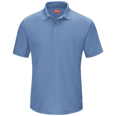 Red Kap® Men's Short Sleeve Performance Knit® Gripper-Front Polo - Image 3