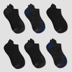 Hanes Premium Men's Performance Heel Shield Socks 6pk - 6-12