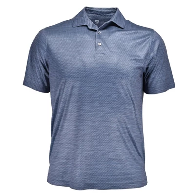 Storm Creek Men's Viscose Made From Bamboo Birdseye Print Polo Shirt - Image 3