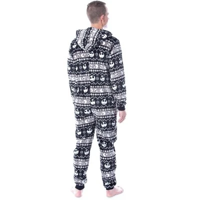 The Nightmare Before Christmas Unisex Adult Fair Isle Union Suit Pajama Unisex - Image 4