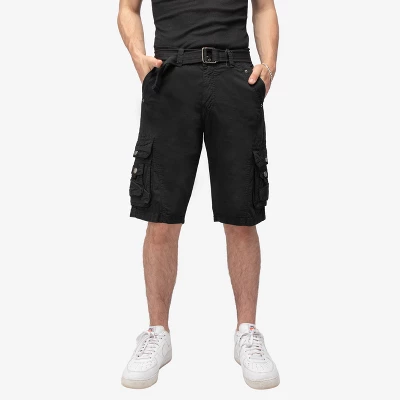 X RAY Men's Belted 12.5" Inseam Knee Length Cargo Shorts - Image 5