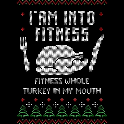 Men's Design By Humans Fitness Whole Turkey Ugly Christmas Sweater By Shirtpublic Tank Top