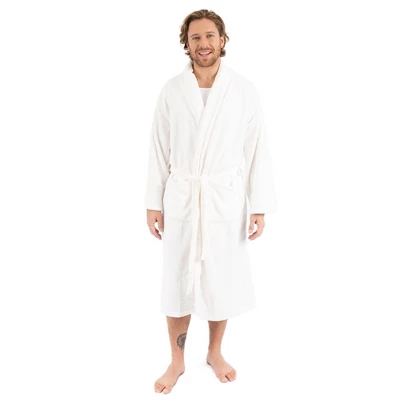 Leveret Mens Fleece Robe - Image 2