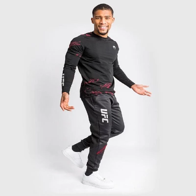 Venum UFC Authentic Fight Week 2.0 Jogger Pants - Black/Red - Image 3