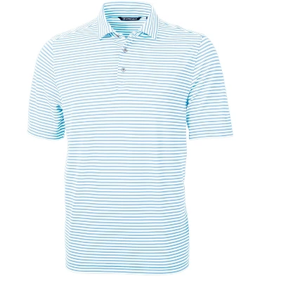Cutter & Buck Virtue Eco Pique Stripe Recycled Mens Polo Shirt - Image 2