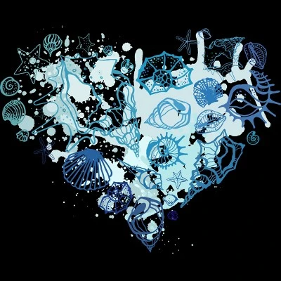 Men's Design By Humans Sea. Heart Of The Shells. By Katyau Tank Top