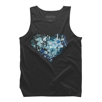 Men's Design By Humans Sea. Heart Of The Shells. By Katyau Tank Top - Image 5