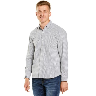 Storm Creek Men's Windowpane Influcencer Eco Woven Long Sleeve Shirt - Image 5