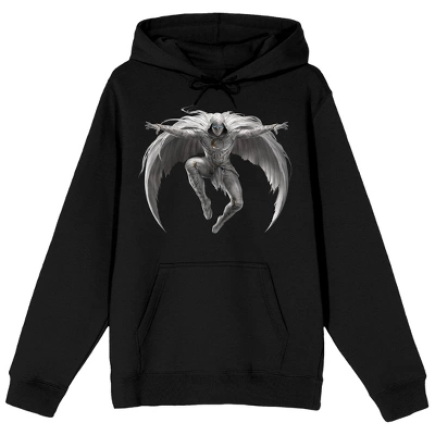 Marvel Moon Knight Marc Spector With Cape And Hood Men's Black Hoodie - Image 7