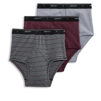 Jockey Mens Classic Brief 3 Pack Underwear Briefs 100% Cotton - Image 13