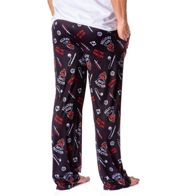Stranger Things Men's Hellfire Club Roll For Your Life Lounge Pajama Pants