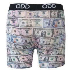 Odd Sox Men's Funny Underwear Boxer Briefs Cash Money Bills Graphic Print