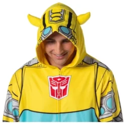 Transformers Men's Retro Character Union Suit One Piece Costume Pajama