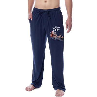 The Year Without A Santa Claus Men's Classic Holiday Movie Pajama Pants Navy - Image 3