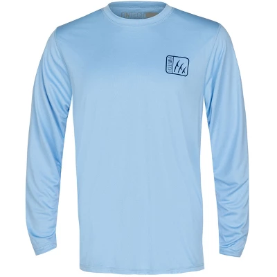 Fintech Baitshop Sun Defender UV Long Sleeve T-Shirt - Powder Blue - Image 4