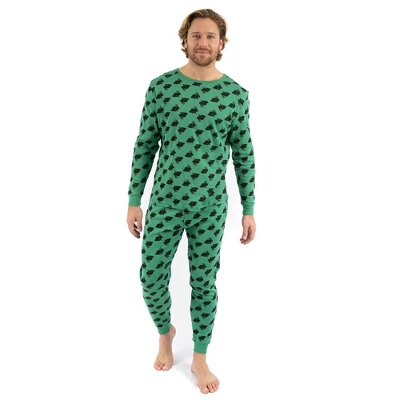 Leveret Mens Two Piece Cotton Pajamas - Image 5