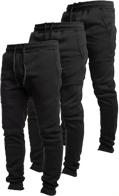 Ultra Performance Mens 3 Pack Fleece Active Tech Joggers | Active Bottoms With Zipper Pockets 3pk - Image 9
