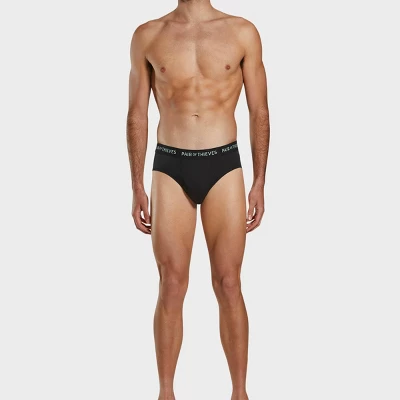 Pair Of Thieves Men's 3pk Super Fit Briefs - Solid Black - Image 2