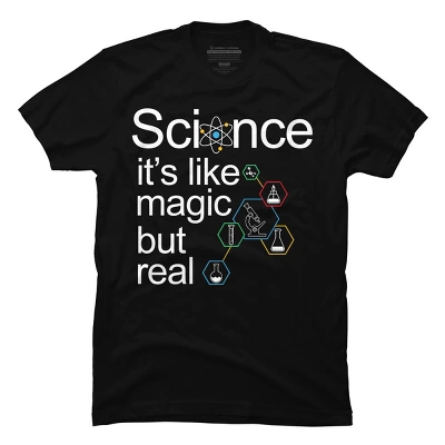 Men's Design By Humans Science - It's Not Magic But Real Science Gift By Clickbong T-Shirt - Image 4
