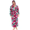 Men's Hooded Flannel Robe, Soft Cotton