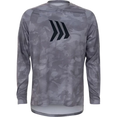 Gillz Contender Series Burnt UV Long Sleeve T-Shirt - Glacier Gray