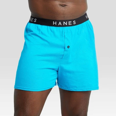 Hanes Premium Men's 4pk Knit Boxers - Colors May Vary - Image 4