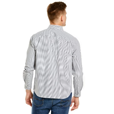 Storm Creek Men's Windowpane Influcencer Eco Woven Long Sleeve Shirt - Image 4