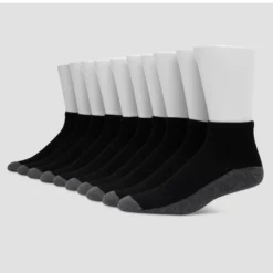 Hanes Premium Men's Cool Comfort Ankle Socks 10pk