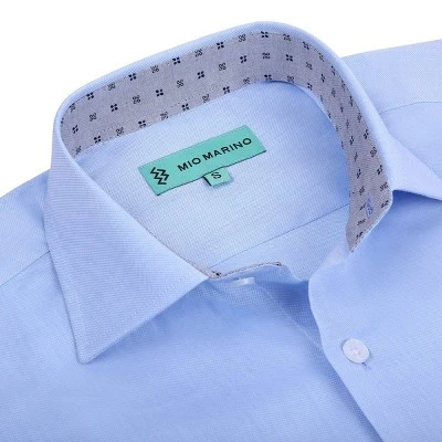 Mio Marino | Men's Oxford Slim Fit Shirt - Image 2