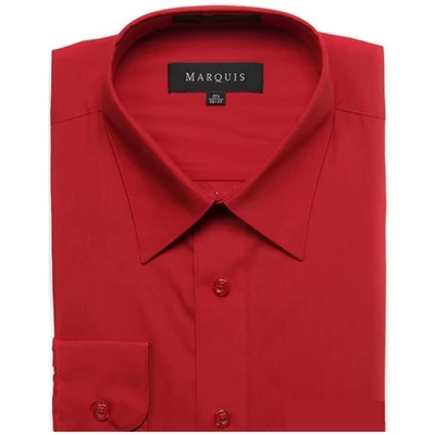 Marquis Men's Long Sleeve Slim Fit Dress Shirt - Image 20